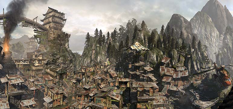 Tomb Raider 2013 Panorama Shanty Town